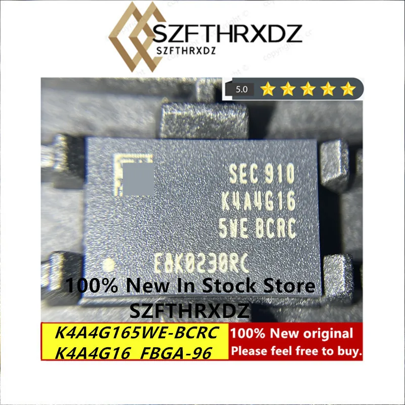 100% NEW ORIGINAL K4A4G165WE-BCRC FBGA96 K4A4G165WEBCRC FBGA-96  4Gb E-die DDR4 SDRAM x16 only