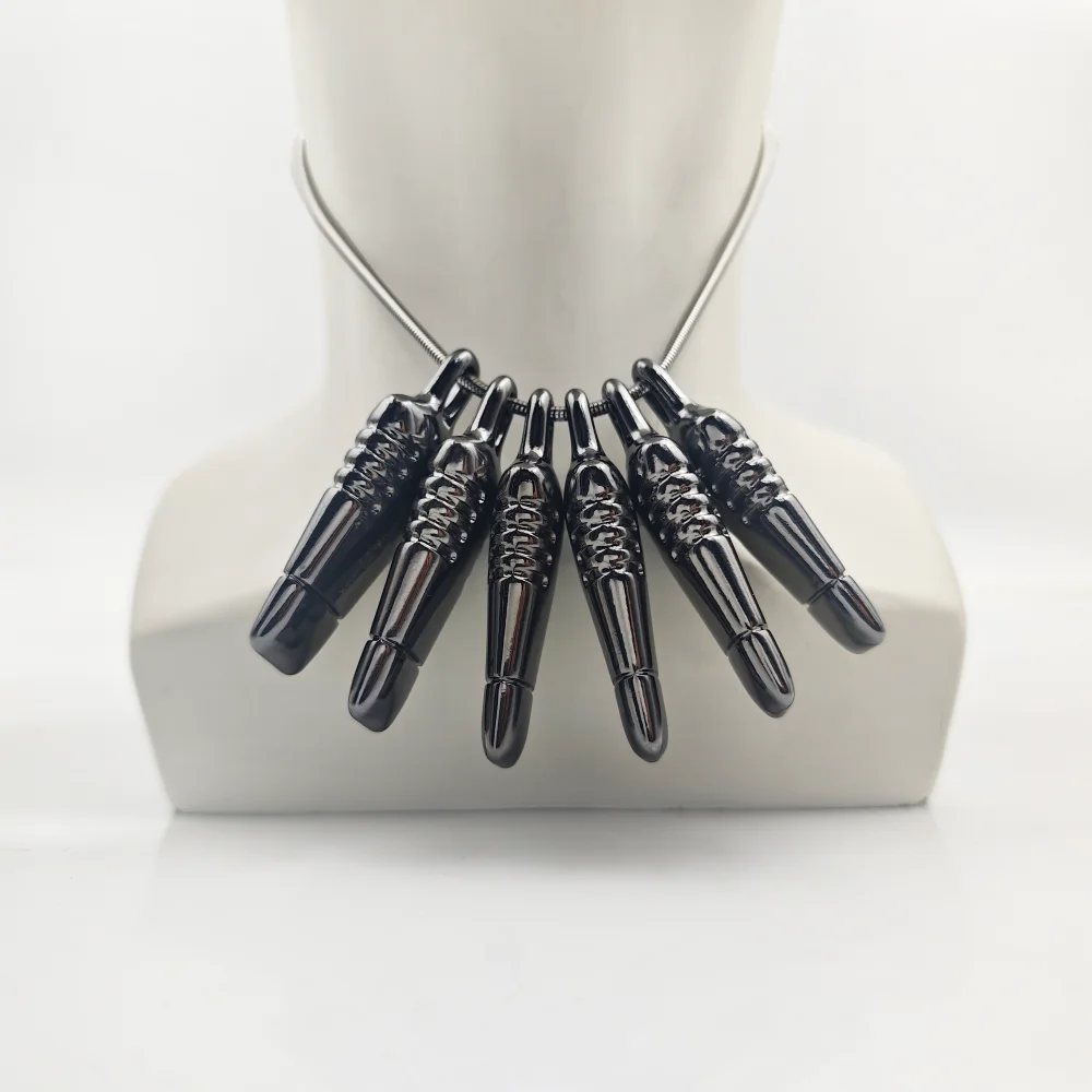 Spiel Death Stranding 2 Cosplay Formel Halskette Schwarz Legierung Metall Kette Erwachsene Unisex Party Requisiten