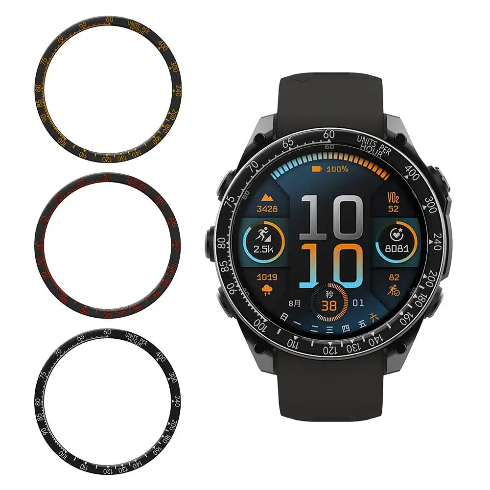 Для Garmin Fenix8 43/47/51 мм защитный чехол с металлической рамкой и градуированной шкалой для аксессуаров для умных часов