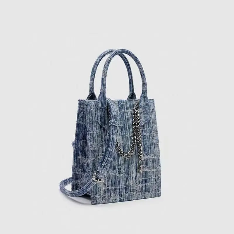 2024 New Niche Designer Luxury Retro Denim Armpit Bag Exquisite And Versatile Handbag High-end Casual And Simple Shoulder Bag