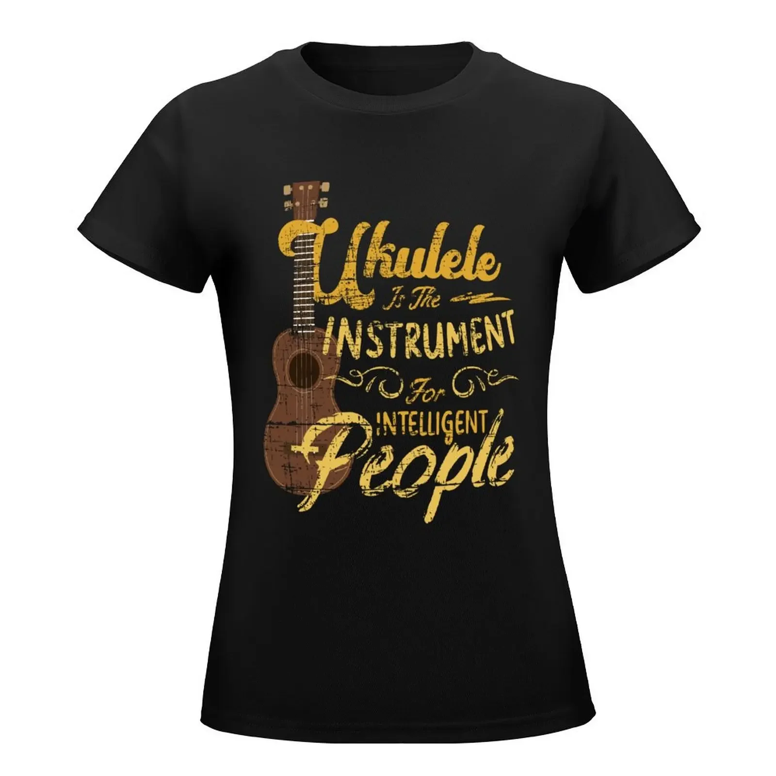 Ukulele è lo strumento per le persone intelligenti t-shirt estate top camicetta vestiti estivi magliette per le donne