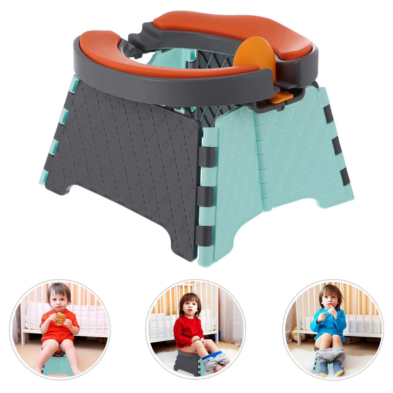 مجموعة واحدة من مرحاض الأطفال القابل للطي، قعادة محمولة متينة وآمنة للاستخدام المنزلي والسيارة والسفر، استخدام مرحاض الأطفال المحمول كلوسيستول للسفر #4