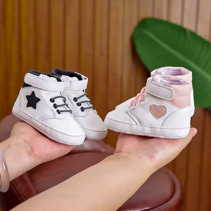 Baskets confortables et mignonnes pour bébés garçons et filles, chaussures légères antidérapantes pour la marche intérieure et extérieure, printemps et automne