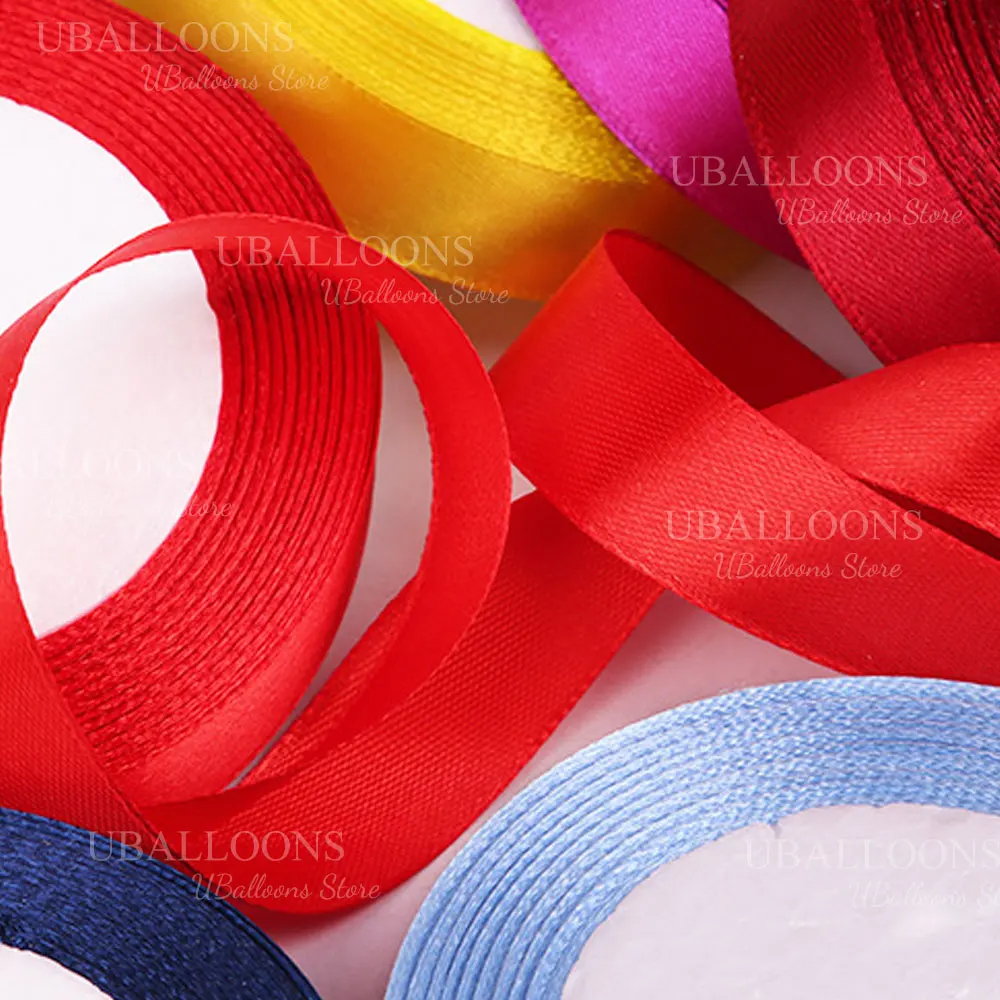 24yd 2 cm Satinband zum Aufhängen von Luftballons, DIY-Seidenbänder für Geburtstag, Hochzeit, Babyparty, Party-Dekoration, Ballonzubehör – Detail 3