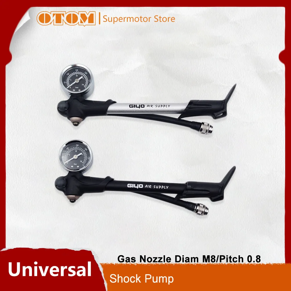 

Motorcycle Accessories Shock Pump With Gauge High Pressure Inflate Shock Bleeder Foldable Hose Bicycle Universal For KTM CRF YZF