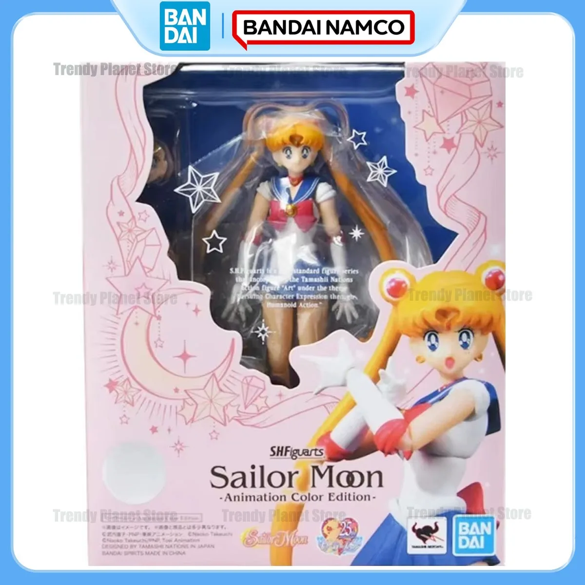 

Bandai S.H.Figuarts (SHF) 1/12 Action Figure: Sailor Moon - Animation Color Edition, Anime Collectible Original Box in Stock