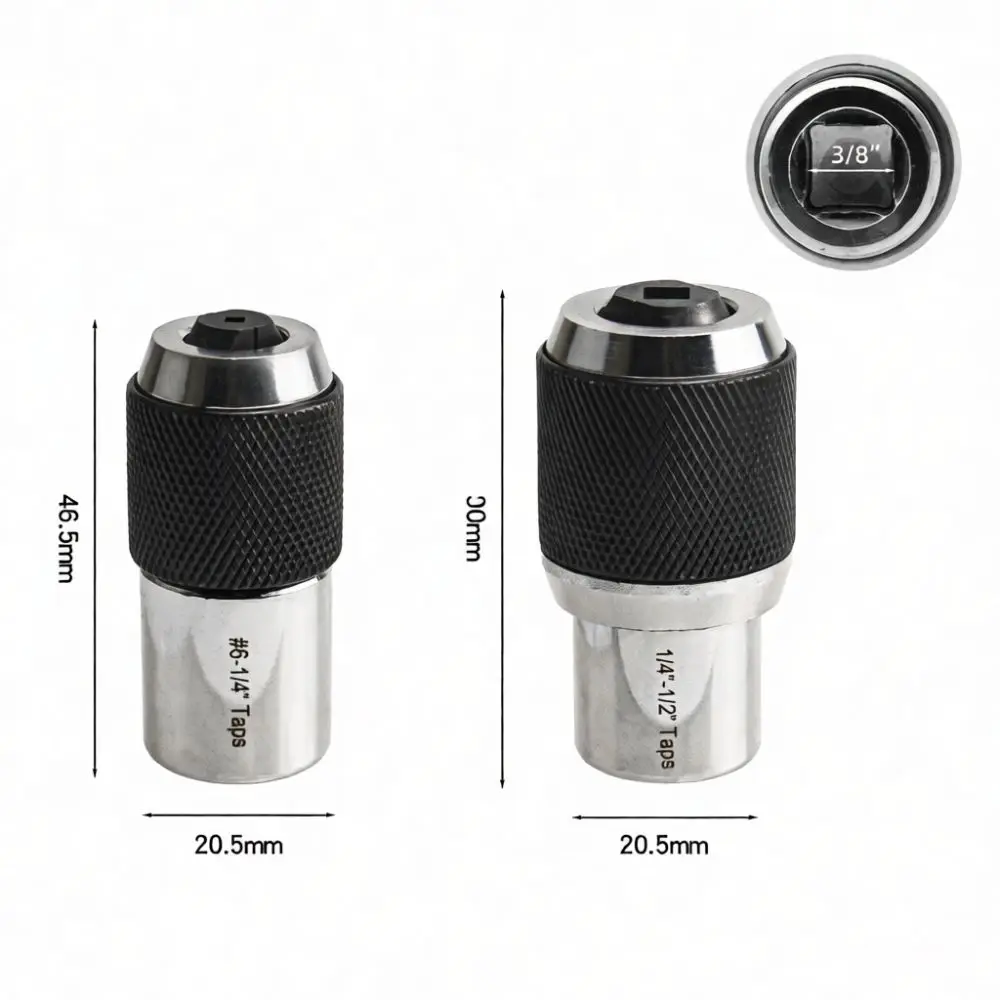 Adjustable Tap Holder Socket For Metalworking Tapping Tool Mechanical Repair Accessory Chrome Vanadium Steel Chuck