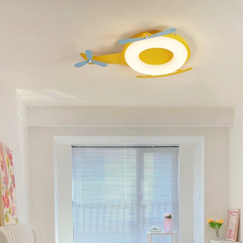 الإبداعية الطائرات LED مصباح السقف لغرفة الطعام غرفة نوم بهو LED غرفة الأطفال مصباح التحكم عن بعد مصباح ديكور المنزل