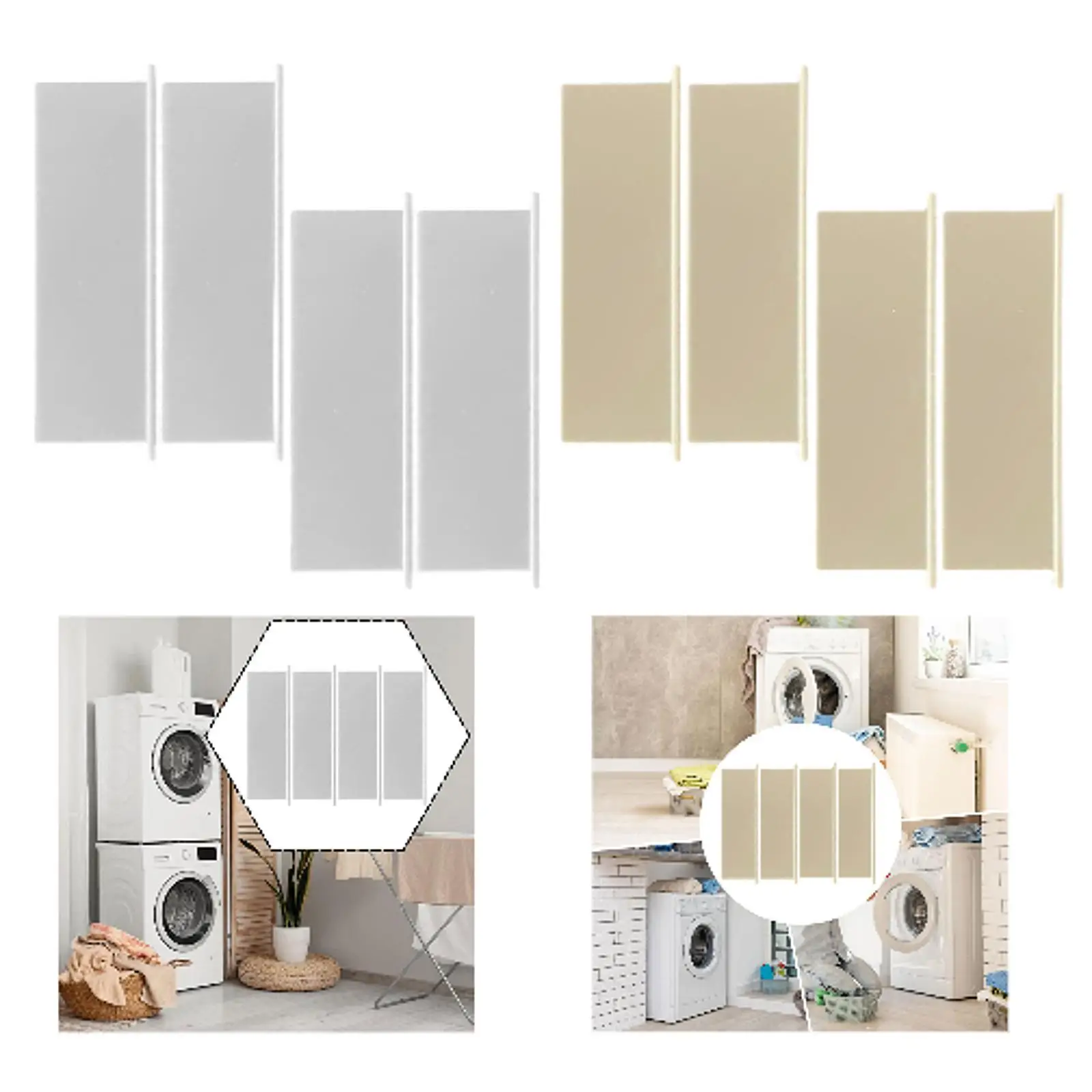 

4 Pieces Dryer Air Exhaust Vent Cover Panel Dustproof Outdoor Indoor Heavy Duty Maintenance Dryer Vent Cover Flaps Professional