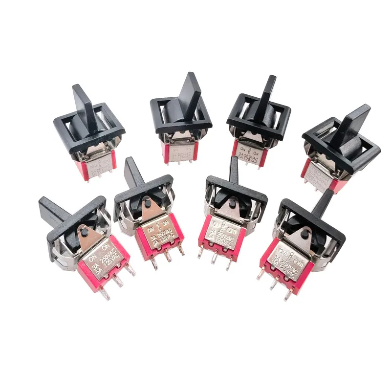 1PC Original Salecom T80-R Series Rocker Toggle Switch 3/6 pin 2/3 Position on-on on-off-on  Momentary Reset Switch