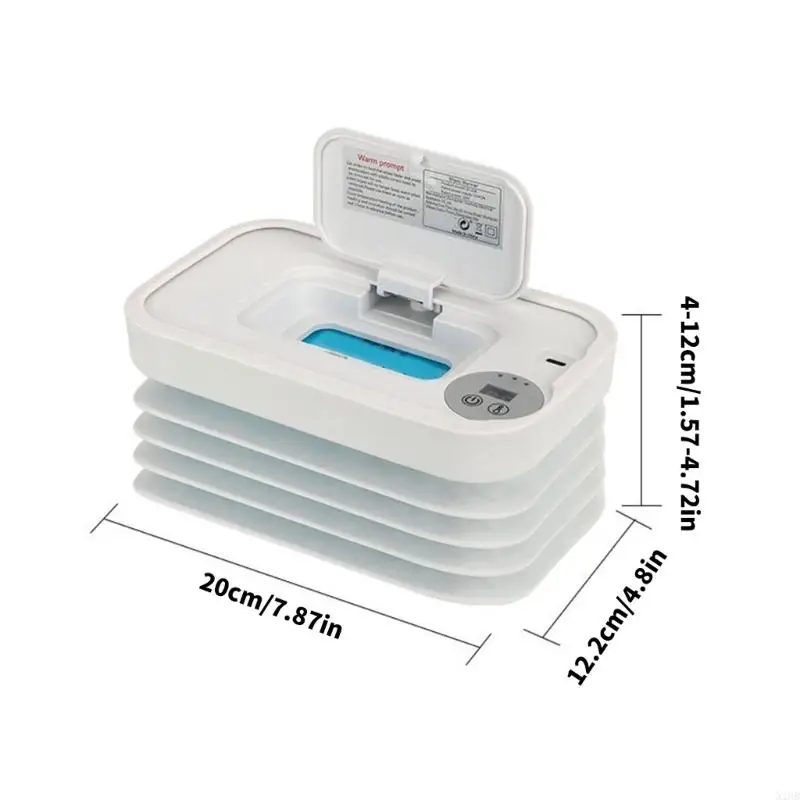 Adjustable Temperature Baby Wipes Warmer Foldable Body Fast Heating Function Wipes Heater For Sensitive Skin Care