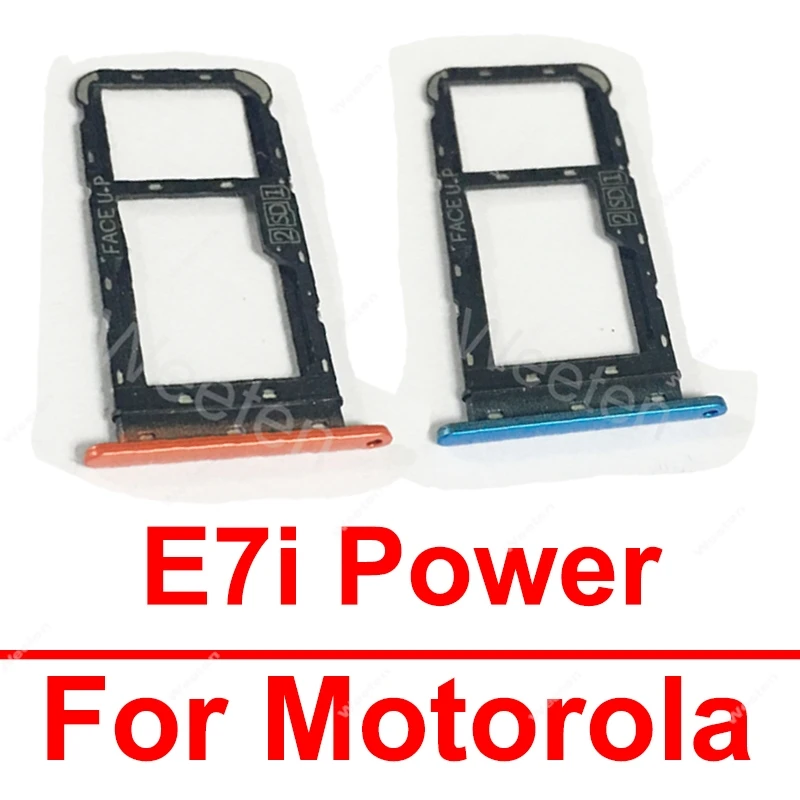 For Motorola MOTO E7i Power XT2097-13 Sim Card Tray Holder SIM Card Tray Socket Replacement