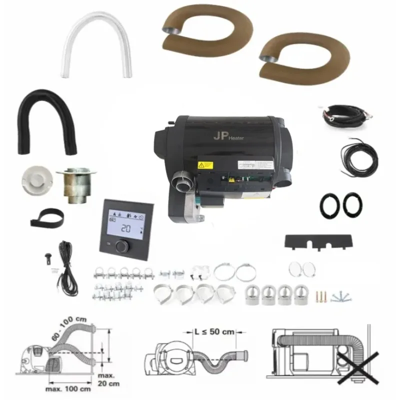 سخان 10 لتر مساحة 6000 وات متنقل وسخان قافلة هواء ومياه مشابه لسخان غاز البترول المسال Truma