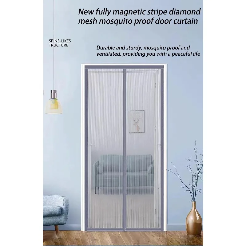 Fully Magnetic High-end Diamond Mesh Mosquito Proof Door Curtain, Mosquito Proof Window, Screen Window, Net