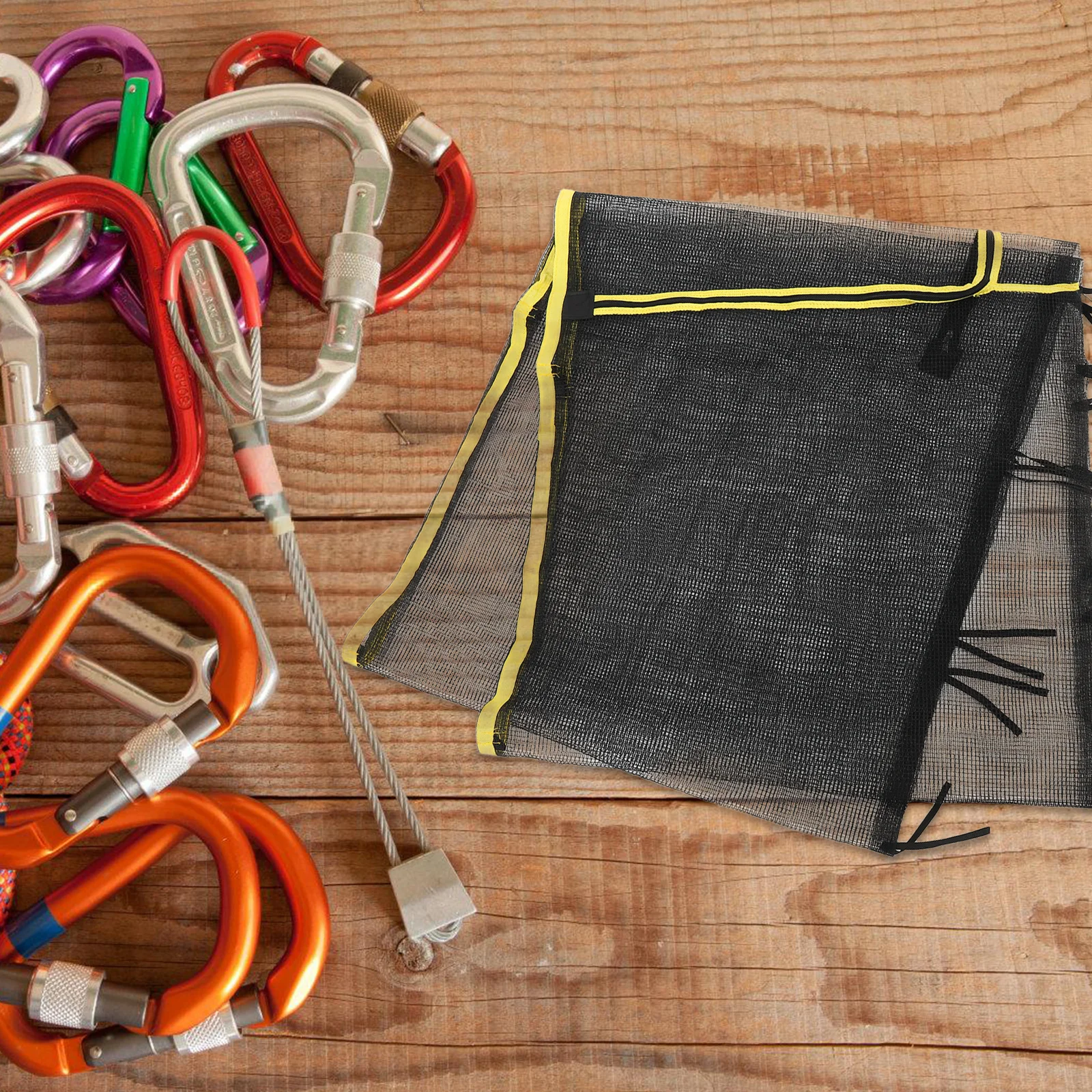 

Trampoline Safety Net Round Frame 6 Pole Enclosure Replacement Breathable Nylon Mesh Protective Guard for Jumping Bed with