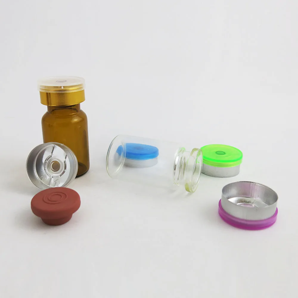100pcs Butyl Silicone Red Rubber Stopper for 13mm 20mm flip off cap bottle vials using only stopper