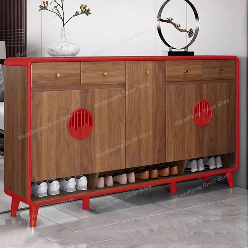 

Storage Organizer Shoe Cabinet Mobile Display Cupboard Shoe Shelf Wooden Shelves Designer Luxury Archivadores Entrance Furniture