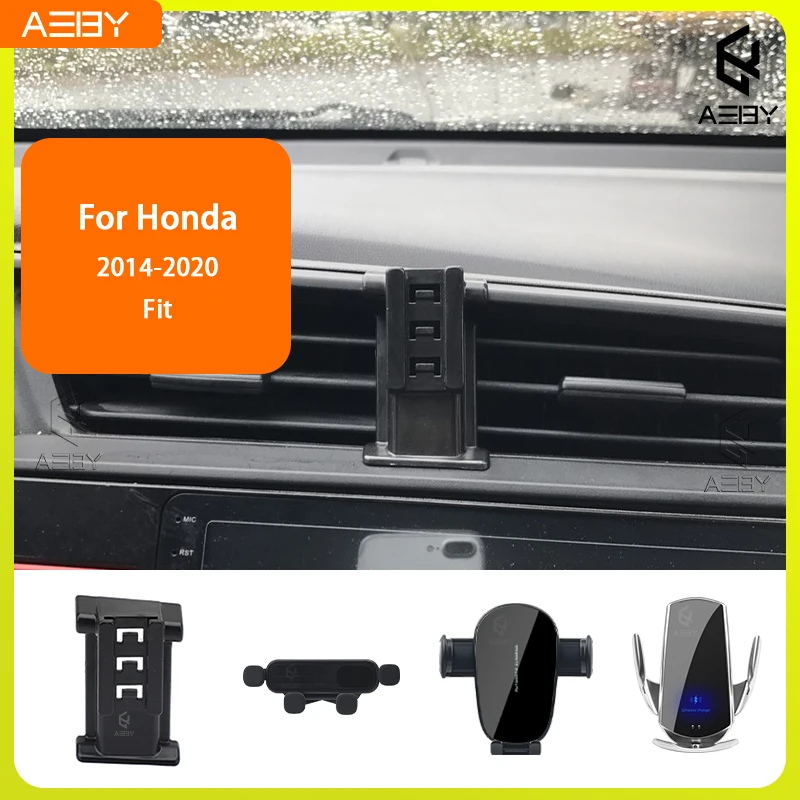 Für Honda Fit 2014-2020 Handyhalterung Auto-Mobiltelefon-Halterung Spezielle Fixierte Halterungsbasis Kabellose Ladestation Innenraum