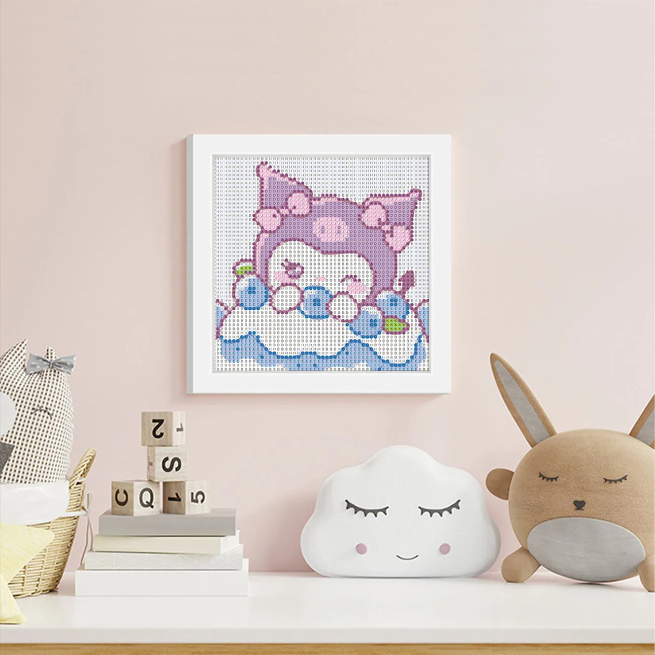 

Sanrio Crystal Diamond Decorative Painting 5D DIY Couple Cross Embroidery Kit Children's Birthday Gift Desktop Art Painting