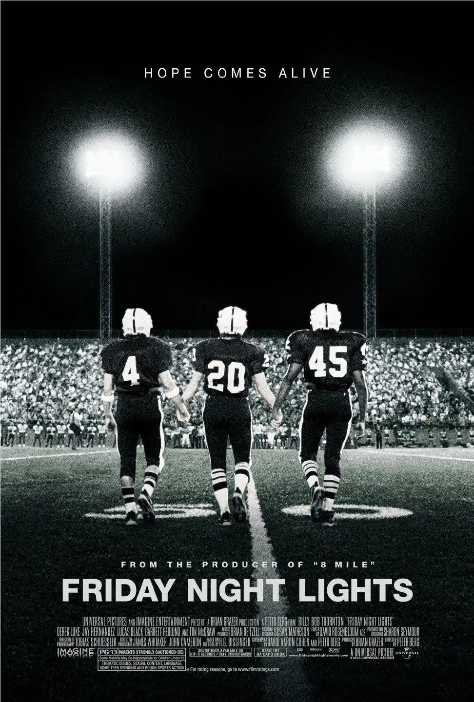 Movie Friday Night Lights (2004) Silk Poster custom Home Decorative Wall Painting