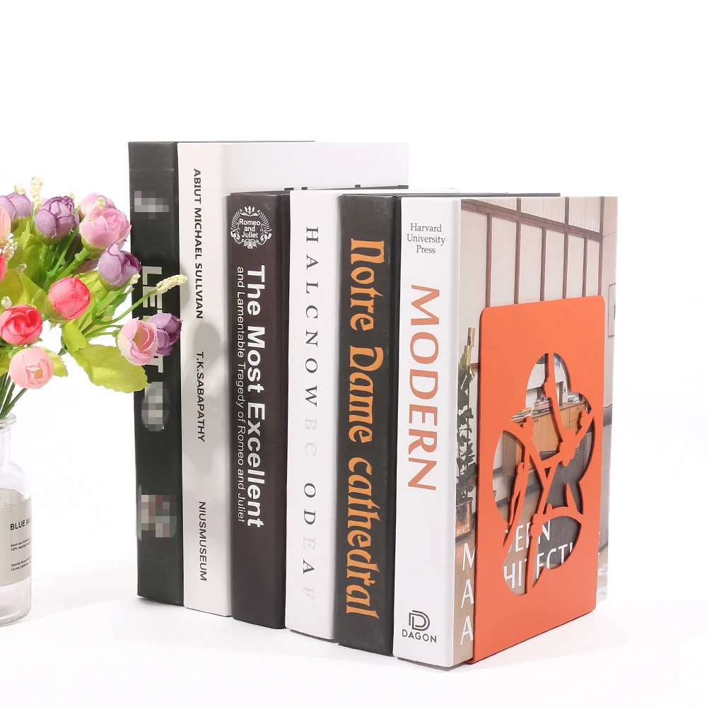 New Style 4 Color Plum and Bird Book Ends for Heavy Book Shelves Duty Bookend Home Bookend Holder Stand Shelf Book rack
