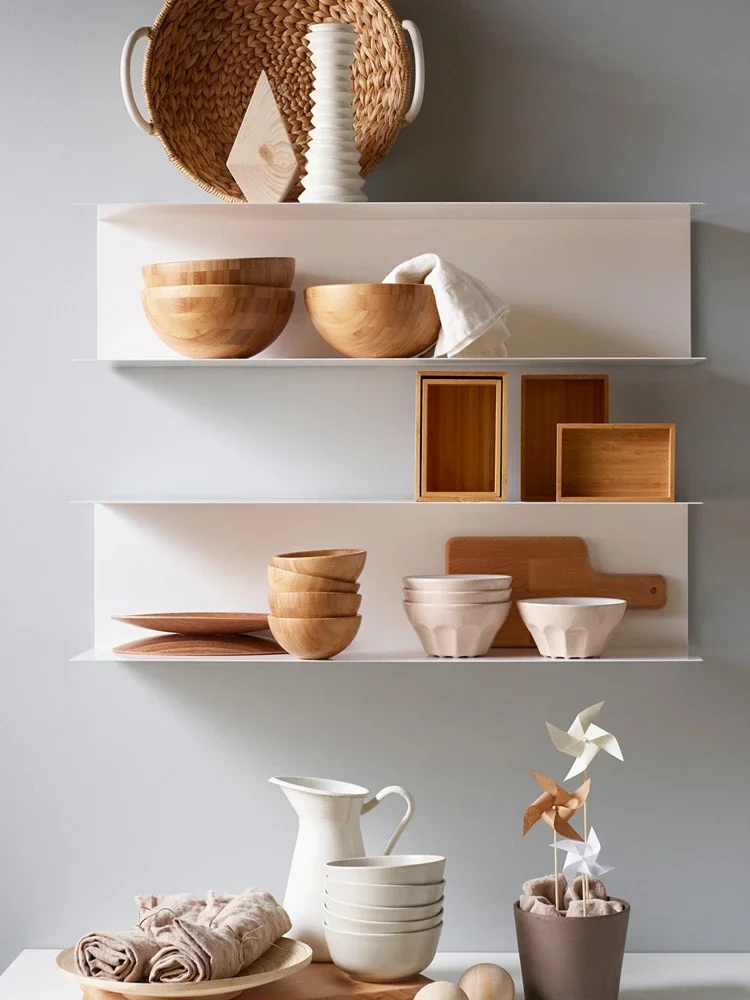 

Nordic wall rack restaurant cup holder seasoning storage rack wrought iron wall hanging bookshelf figure wall hanging display