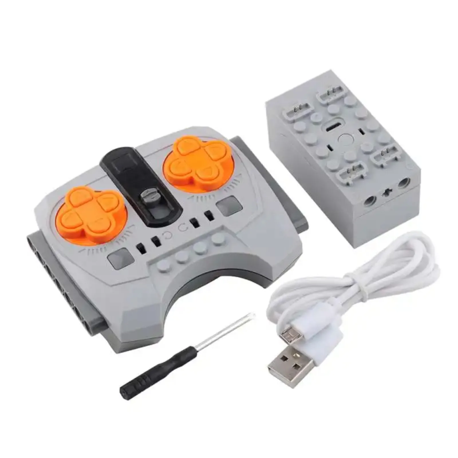 2.4G Speed Control Remote Controller with APP, Lithium Battery Box, LED Strip, 8870 XL Motor, 8882 Servo, 88004 MOC PF Set