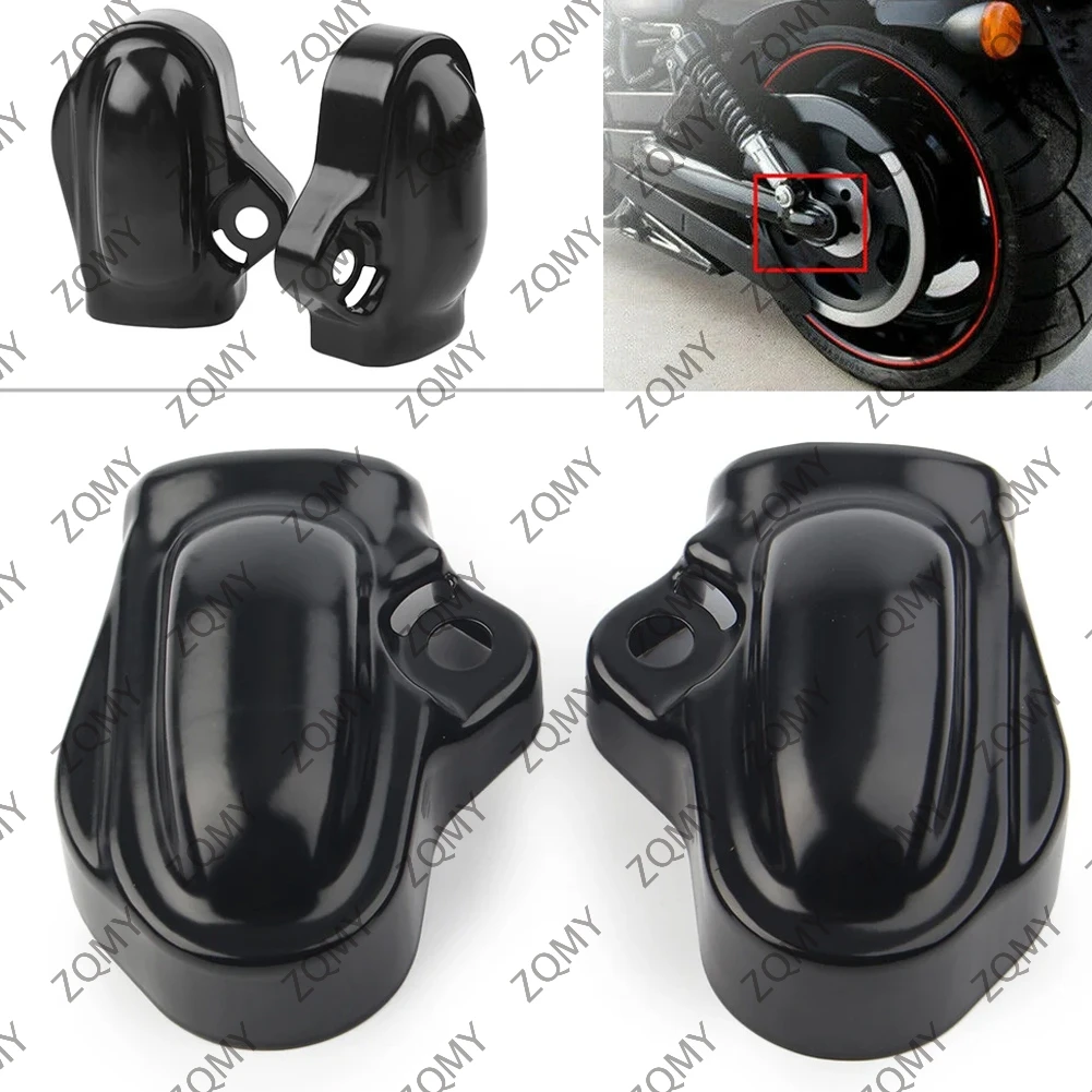 2Pcs Motorbike Axle Cover Wheel Shaft Cap Side Protector Guard For Harley V-Rod VRSC Muscle VRSCF VRSCDX VRSCAW 2002-2017