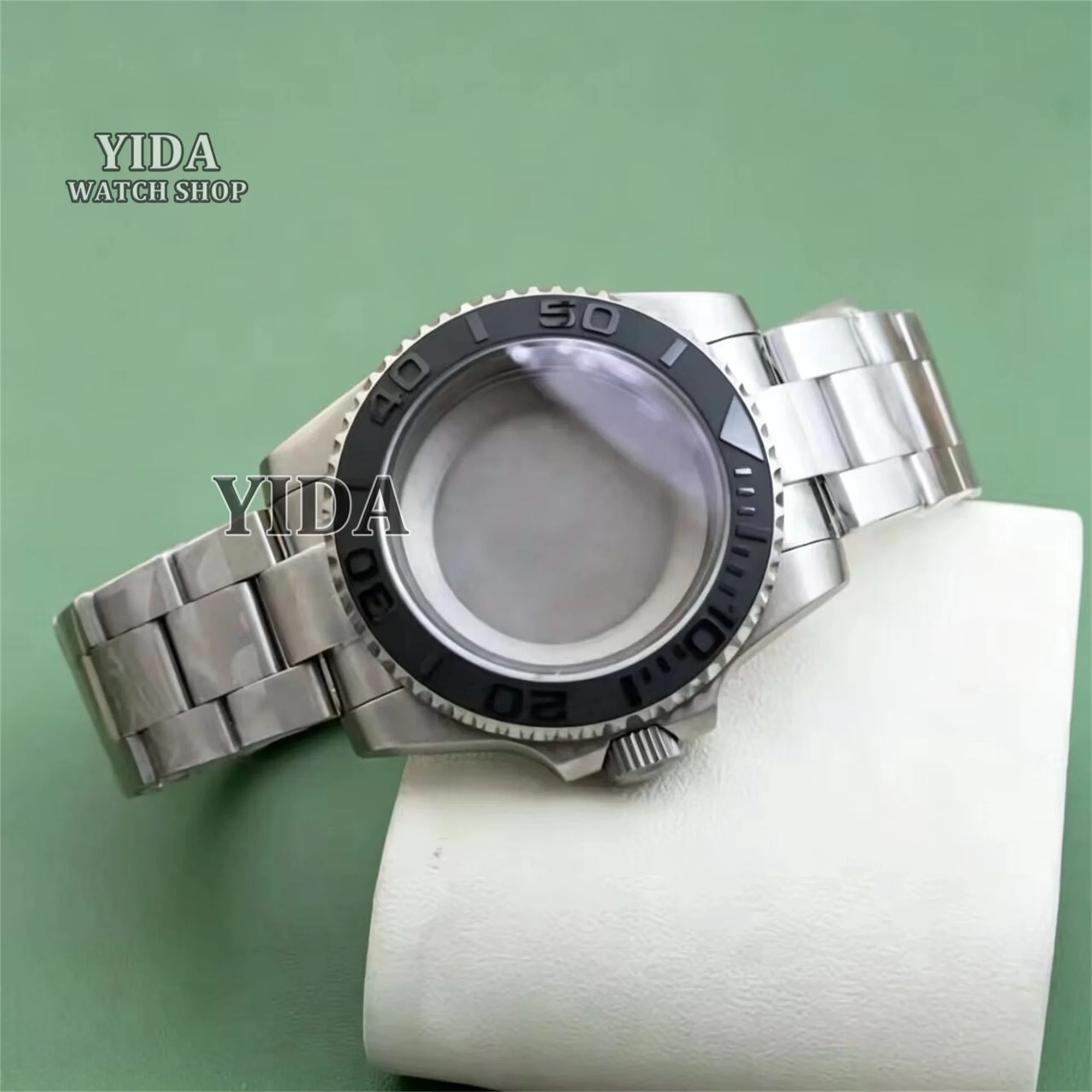 NH35 Case 40mm Titanium Watch Case 20mm Titanium Strap Sapphire Glass For NH35 NH36 Movement SUB GMT Titanium Watch Case Band