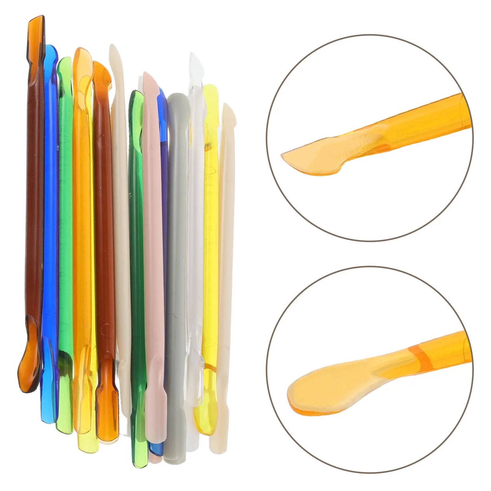 

20Pcs Nail Cuticle Pushers Disposable Dual Ended Acrylic Dead Skin Remover Salon Manicure Pedicure Tools Nail Art Cuticle Pusher