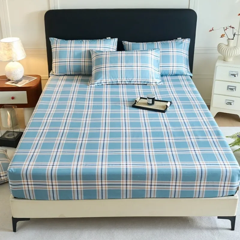 

2025 new 100 cotton old coarse cloth mattress single piece cotton bedspread sheet cotton and linen hat thickened 1.2m