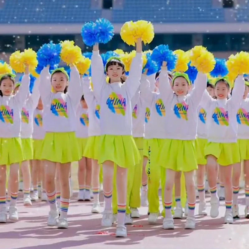 

Креативные костюмы для танцев на церемонии открытия, школьные спортивные формы для выступлений на спортивных мероприятиях, униформа для детских команд по черлидингу на День защиты детей