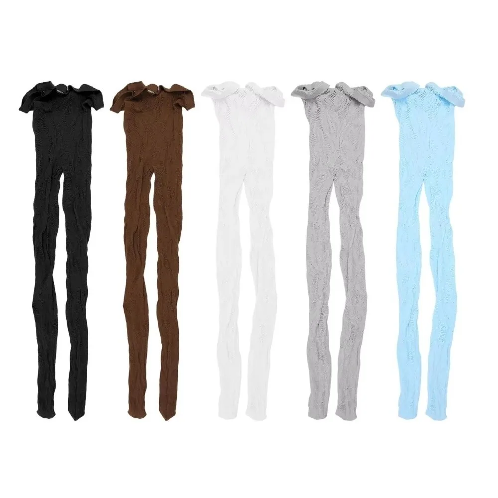 Sexy Openwork Floral Jacquard Stockings Stretch Mesh Breathable Comfortable Fishnet Pantyhose Lace Tights Fashionable Wear