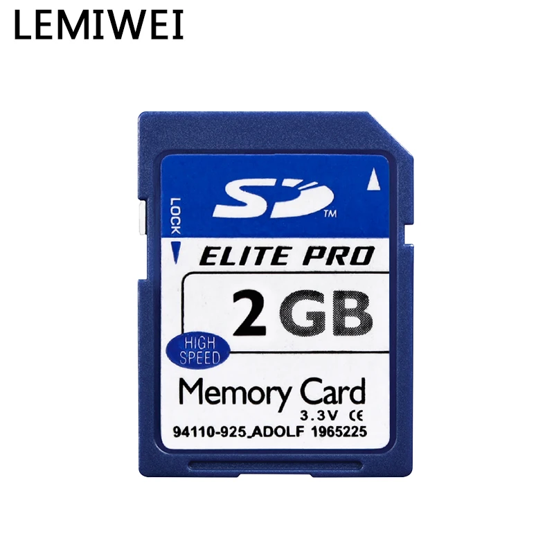 Lemiwei-tarjeta de memoria SD C10 Original, dispositivo de alta velocidad, 128MB, 256MB, 1GB, 2GB, color azul, para cámara