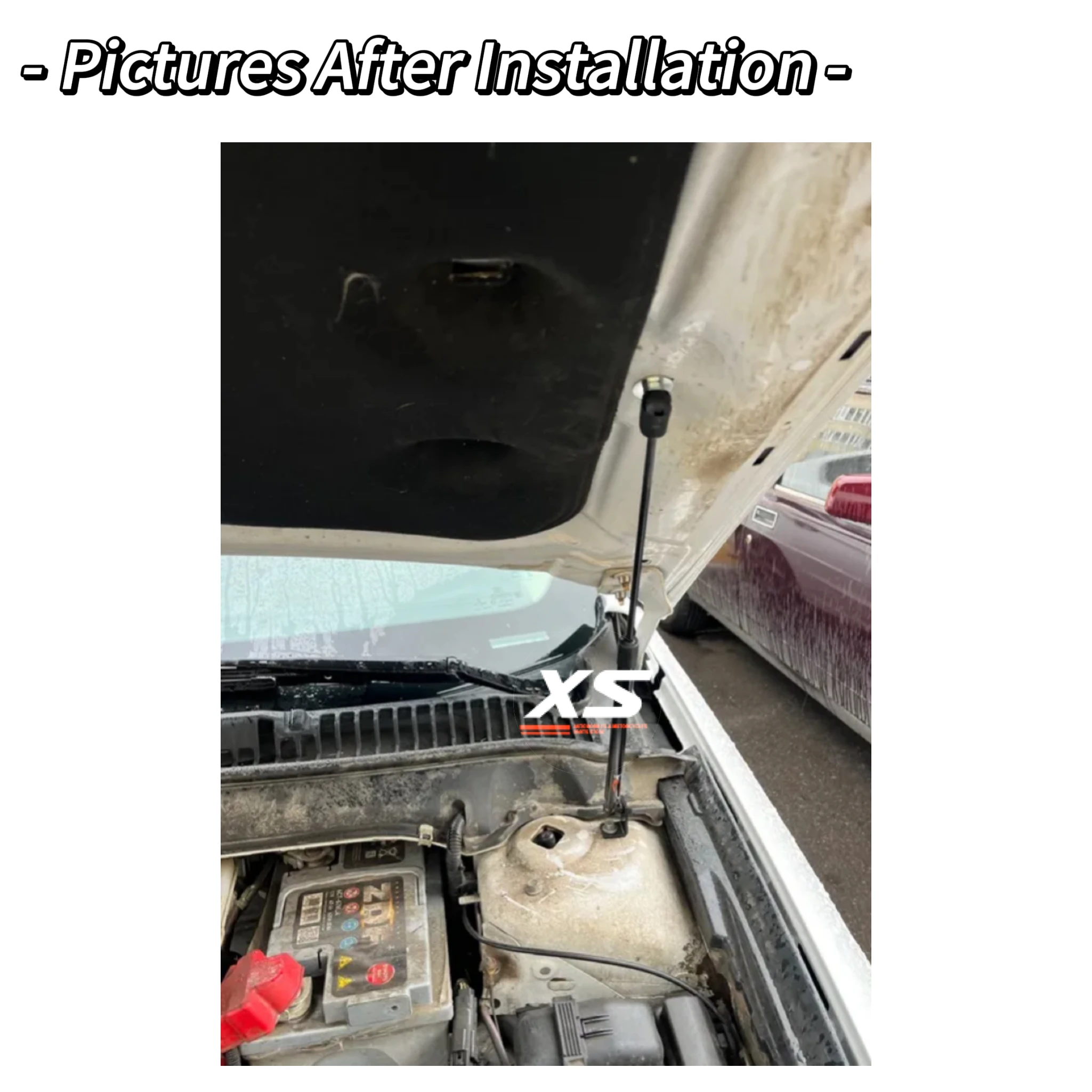 Capó de fibra de carbono para Ford Mondeo MK5, varilla de soporte de elevación de puntales de Gas, amortiguador de amortiguador, para Ford Fusion