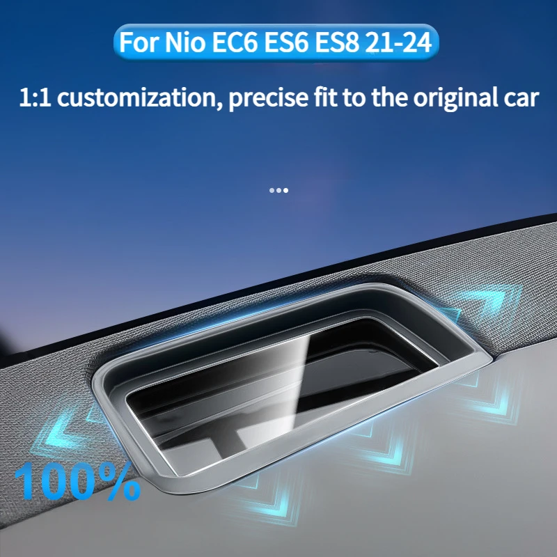 For NIO ES6 EL8 EC6 2023-2025 Car Central HUD Display Protective Cover Head-Up Display Anti-Dust Reflective Frame Windshield