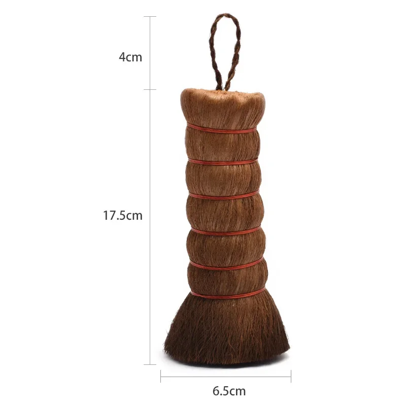 1pc Natural Pot Brush Large Dishwashing Brush Non-stick Oil Washing Pan Brushs Kitchen Hang Type Dish Cleaning Brush