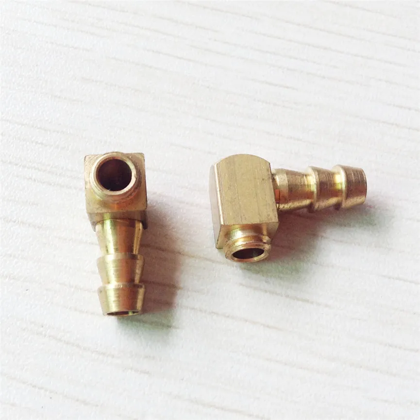 M5/M6 90 Degree Brass Water Nipple, Inlet/Outlet Fitting for Gas & Electric RC Boat