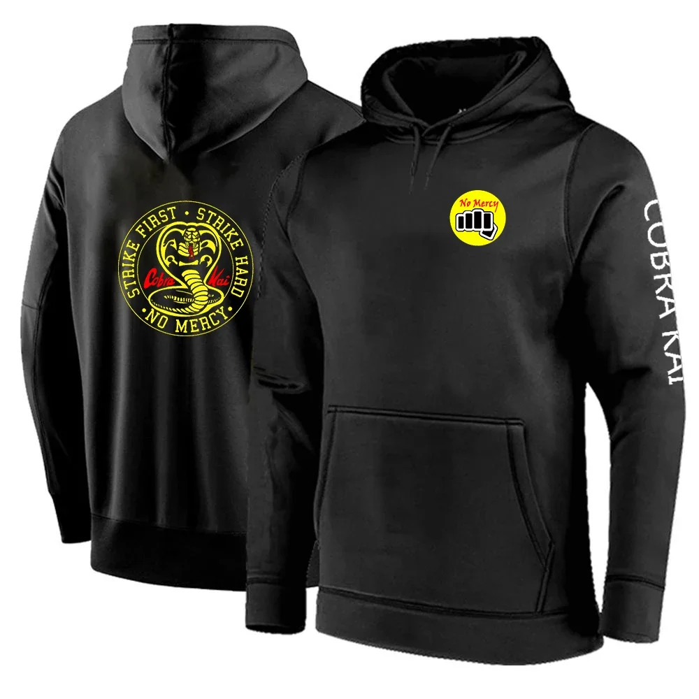 

2024 New Men's Cobra Kai Printing Fashion Hoodies Tracksuit Comfortable Casual Solid Cotton Sweater Harajuku Wild Pullover Tops