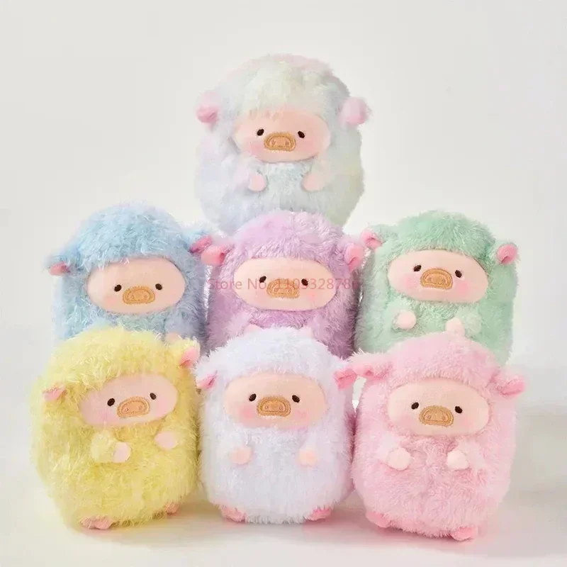 Lulu Piggy Rainbow Pig Sheep Series Blind Box Cute Pig   Dolls Kawaii Action Figure Mystery Box Colorfully  Doll Toys