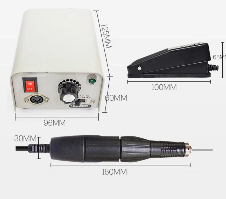 FOR TZX35K Micromotor Power Control Box Mechanic FOR Dental Techniacl, Jewellery, Nail File & Podology Polishing