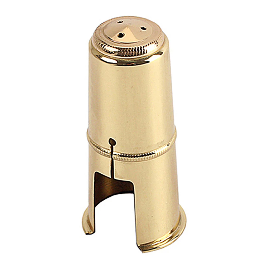 

Professional Treble Saxophone Mouthpiece Protective Cap 58mm Metal Sax Cap for Preventing Damage and Improving Tone