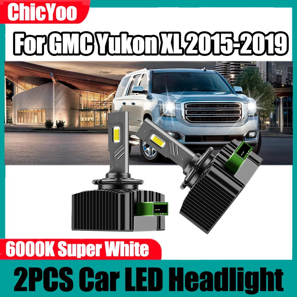 

2 шт. 30000LM Мощные ксеноновые фары HID Canbus без ошибок, турбо-лампы 120W 6000K Super White для GMC Yukon XL 2015-2019