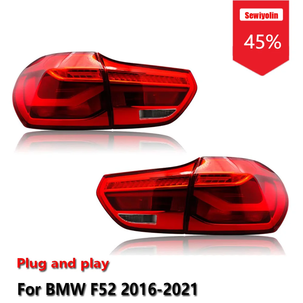 

Автомобильные светодиодные задние фонари в сборе для BMW F52 2016-2021, автоматические противотуманные DRL, стоп-сигнал, указатель поворота, Plug and Play