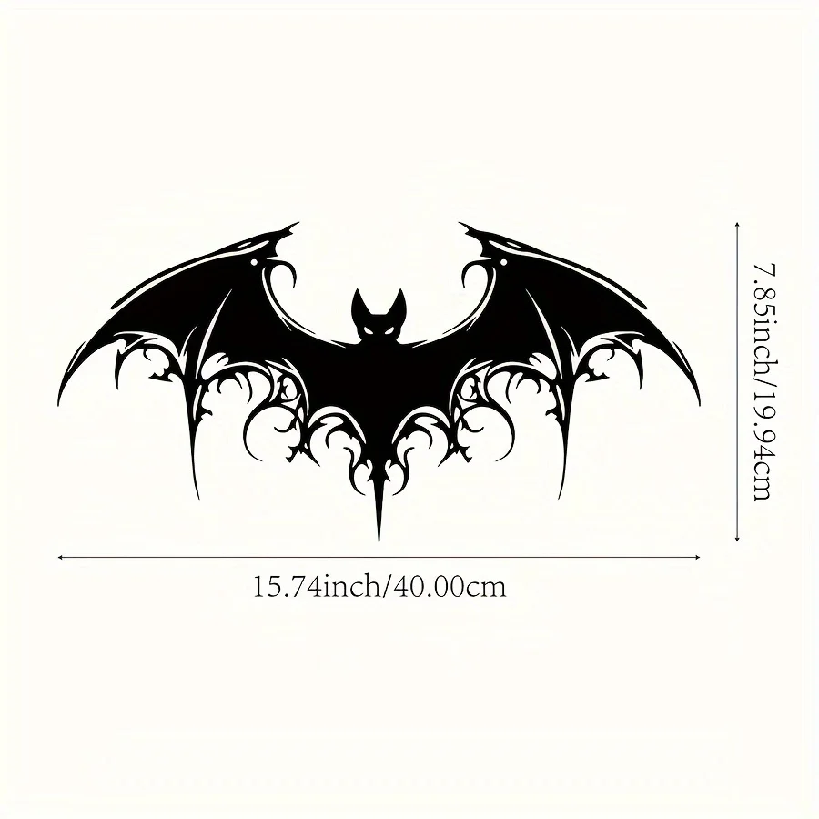 قطعة واحدة من فن الحائط المعدني على الطراز القوطي الفيكتوري - 15.74 بوصة × 7.85 بوصة للمنزل، ديكور الهالوين المخيف #3