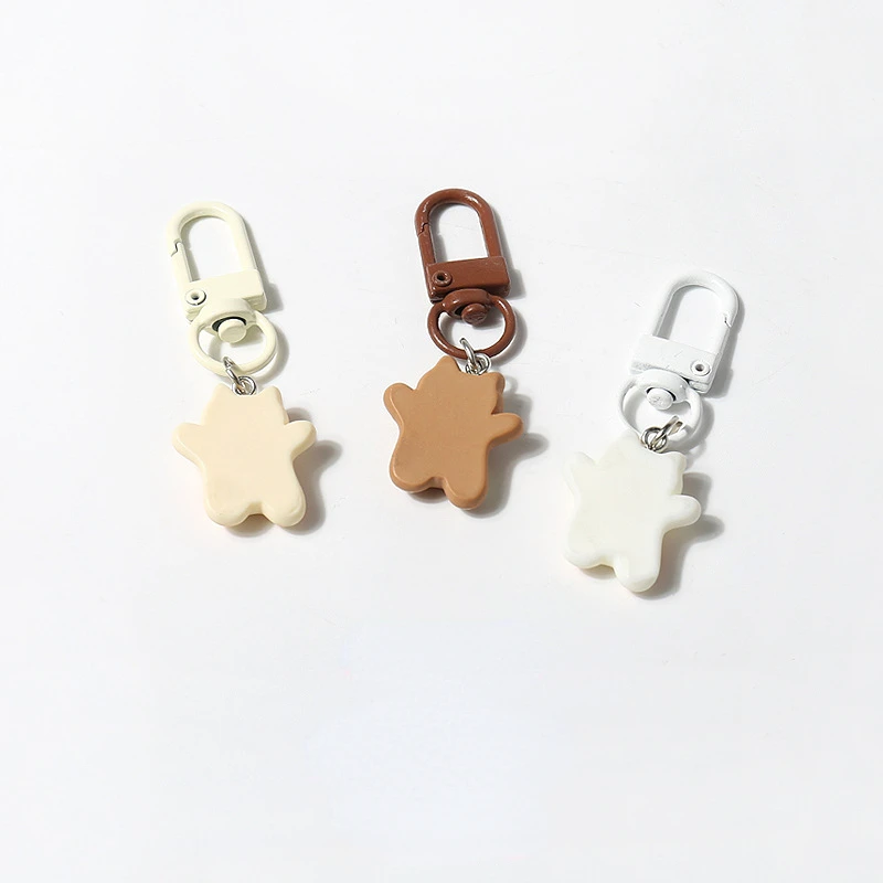 Happy Cat Keychain Cute Animal Backpack Pendant Mini Key Chains Simple and Versatile Daily Accessories Kawaii Keychain for Gift