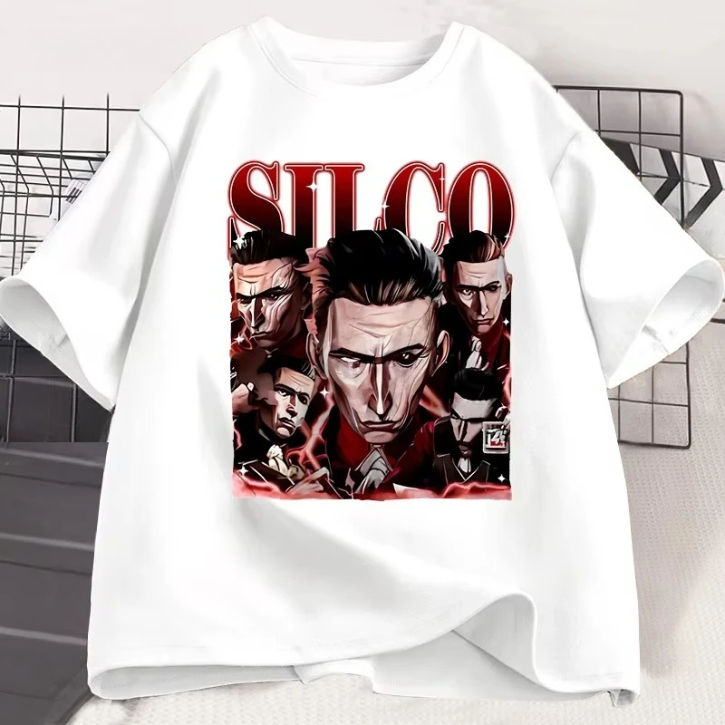 Silco Arcane Dark and Striking T Shirt Casual Cotton Short Sleeve Printed T-shirt Unisex Round Neck Mens Clothes Male Tshirt