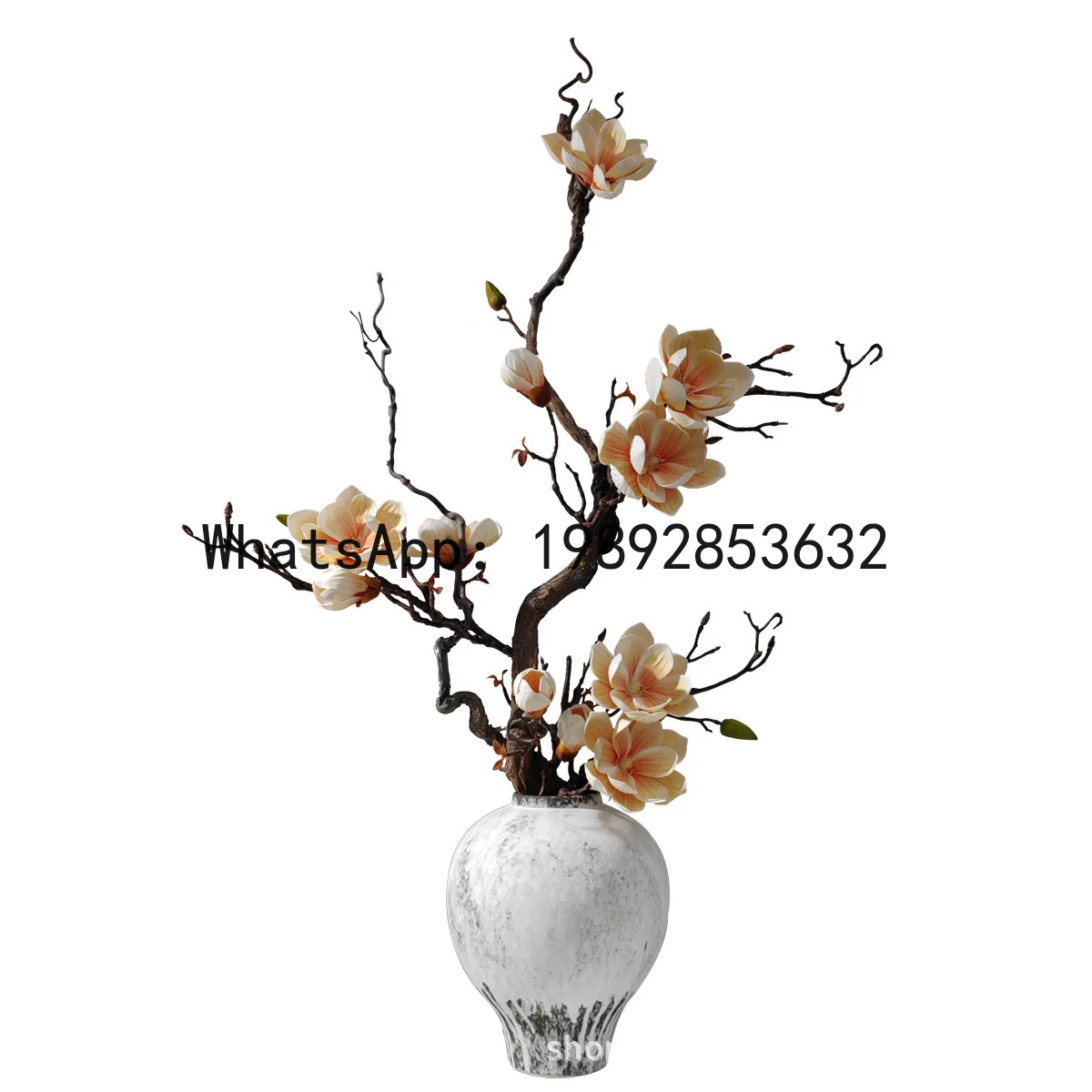 PYJ simulation bouquet new Chinese antique home dining room desktop decoration living room furnishings --2pcs