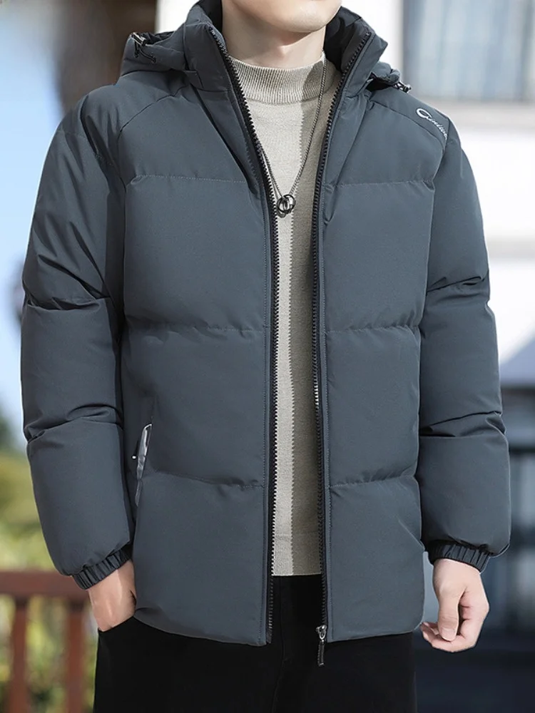 

Paul Men's Winter Cotton Jaet Stand Collar Thiened Trendy Loose down Cotton Coat Color Youth Cold Proof Warmth