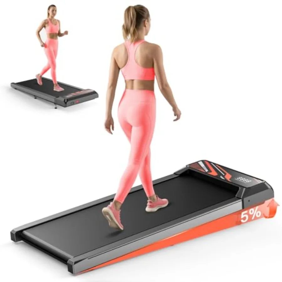 

2.5HP Walking Mat with Incline padUnder Desk Treadmill Walking Running Pad with Remote 3 in 1 Low Noise Small Mini Portable Tre